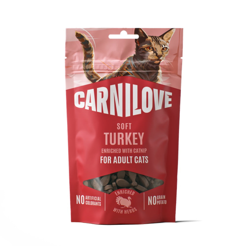 Carnilove Cat Soft Snack Turkey Enriched With Catnip 50g