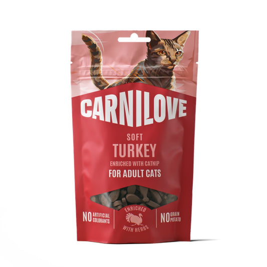 Carnilove Cat Soft Snack Turkey Enriched With Catnip 50g