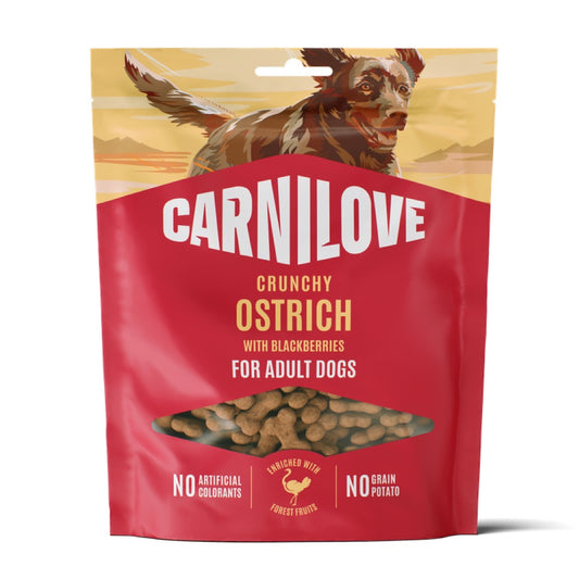 Carnilove Dog Crunchy Snack Ostrich With Blackberries 200g