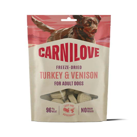 Carnilove Dog Freeze Dried Turkey & Venison 60g
