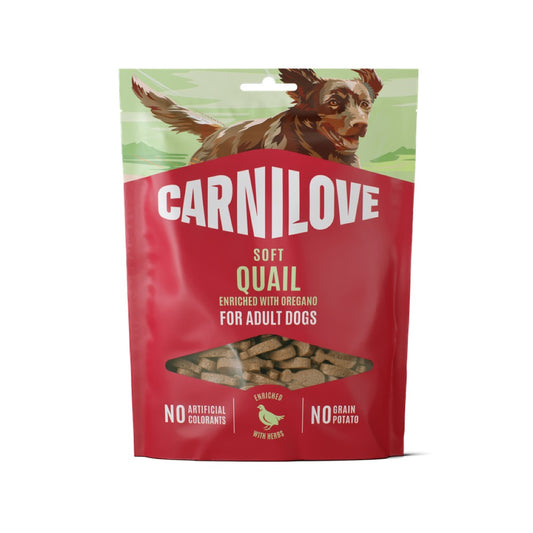 Carnilove Dog Soft Snack Quail Enriched With Oregano 200g