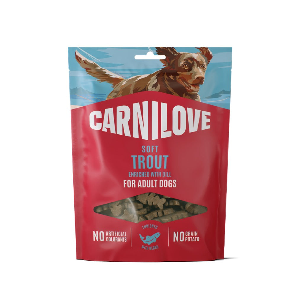 Carnilove Dog Soft Snack Trout Enriched With Dill 200g