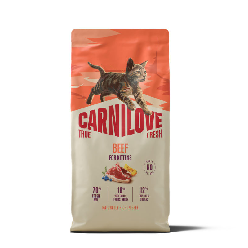 Carnilove True Fresh Cat Dry Beef For Kittens