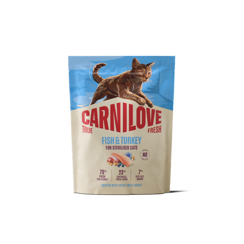 Carnilove True Fresh Cat Dry Fish&turkey For Sterilised Adult All Breeds