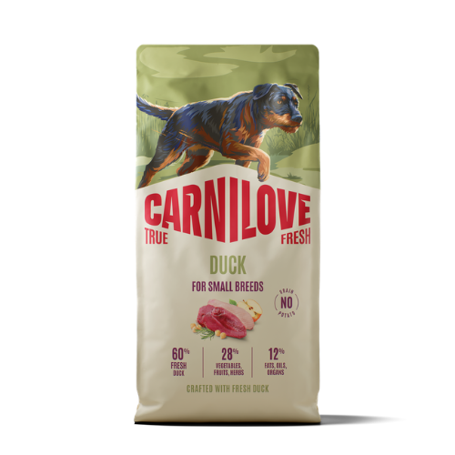Carnilove True Fresh Dog Dry Duck For Adult Small Breeds