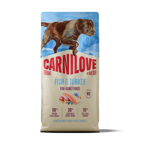 Carnilove True Fresh Dog Dry Fish & Turkey For Adult All Breeds