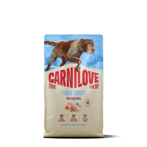 Carnilove True Fresh Dog Dry Fish & Turkey For Adult All Breeds