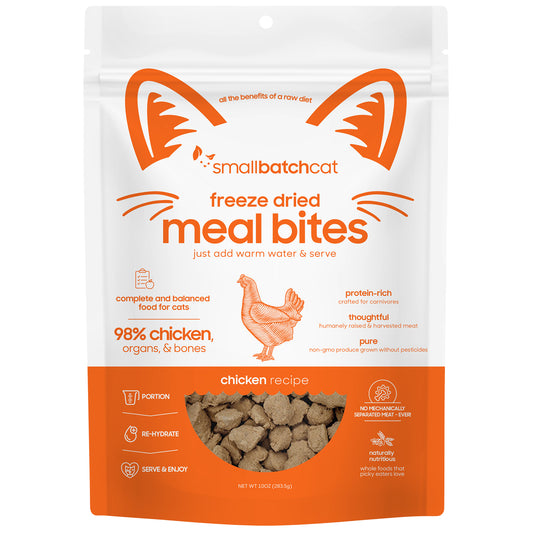 Smallbatch Freeze Dried Chicken Bites For Cats 10oz