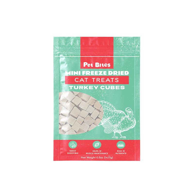 Pet Bites Mini Freeze Dried Turkey Cubes 14g