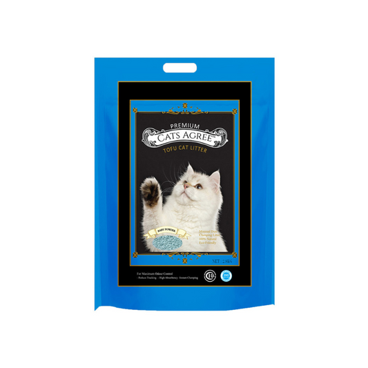 Cats Agree Premium Tofu Cat Litter Baby Powder - 2.8kg