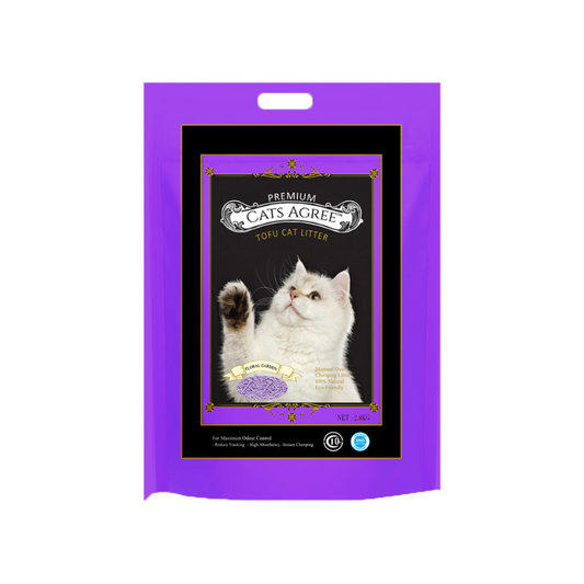 Cats Agree Premium Tofu Cat Litter Floral Garden - 2.8kg