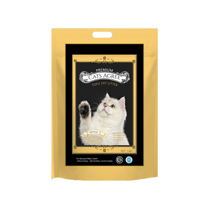 Cats Agree Premium Tofu Cat Litter Lemonade - 2.8kg