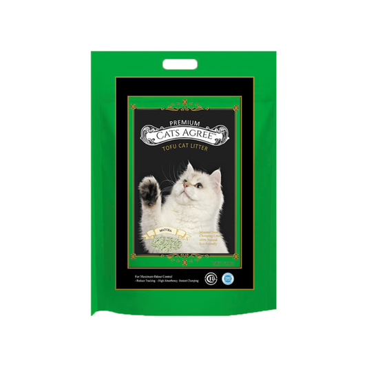 Cats Agree Premium Tofu Cat Litter Matcha - 2.8kg