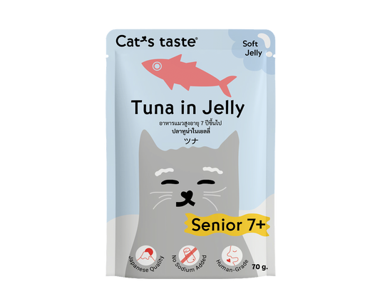 Cat's Taste Senior 7+ Tuna In Jelly (Pouch)