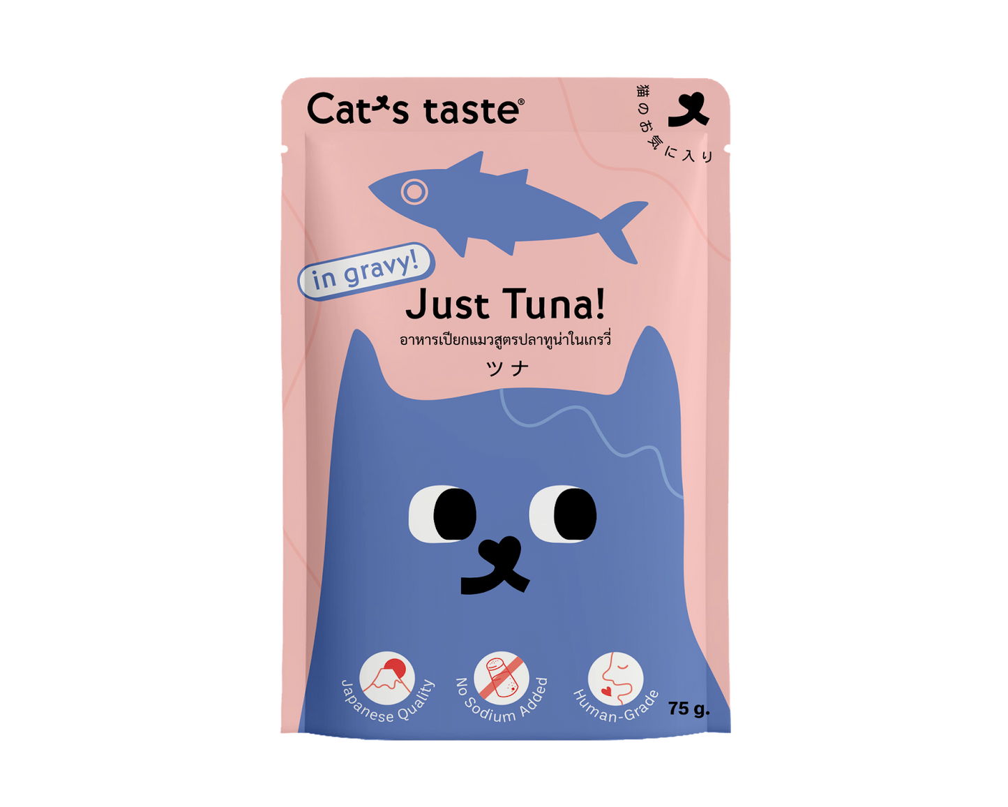 Cat's Taste Tuna In Gravy (Pouch) 75g