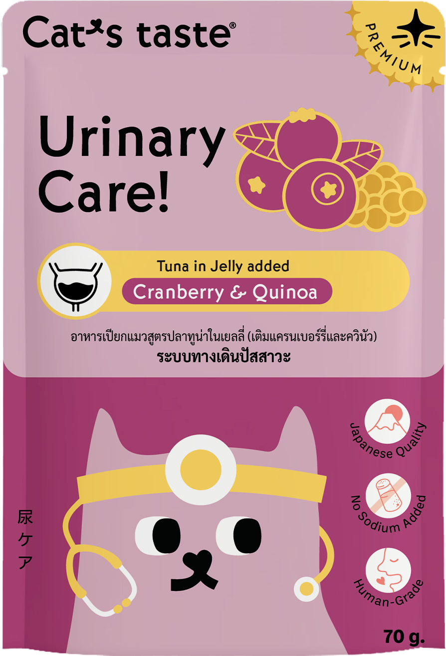 Cat's Taste Tuna In Jelly Added Cranberry And Quinoa For Urinary Care (Pouch)