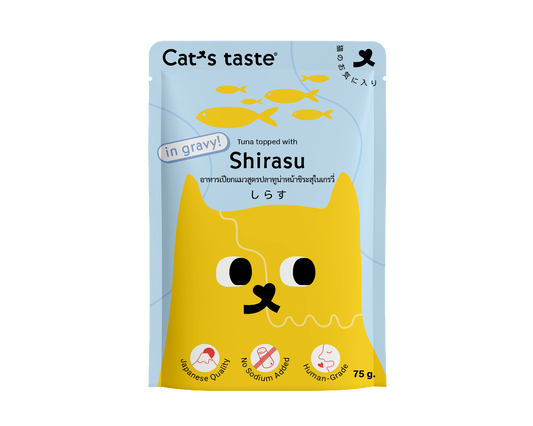 Cat's Taste Tuna Topped With Shirasu In Gravy (Pouch) 75g