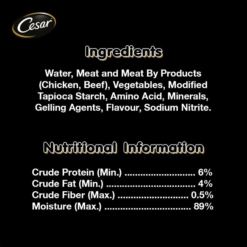 Cesar Beef Flavour with Vegetables in Gravy 70g