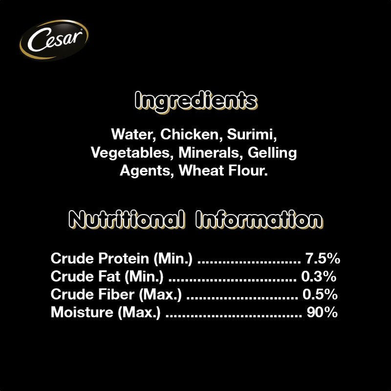Cesar Chicken Meat with Surimi & Vegetables in Jelly 70g