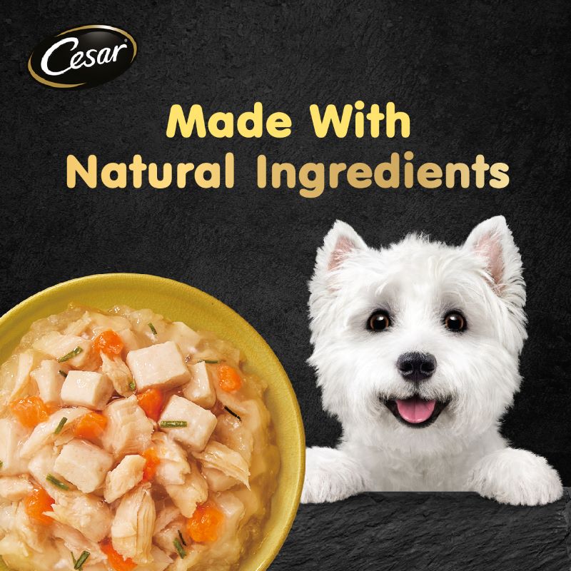 Cesar Crafted Chicken, Carrot & Cheese 60g