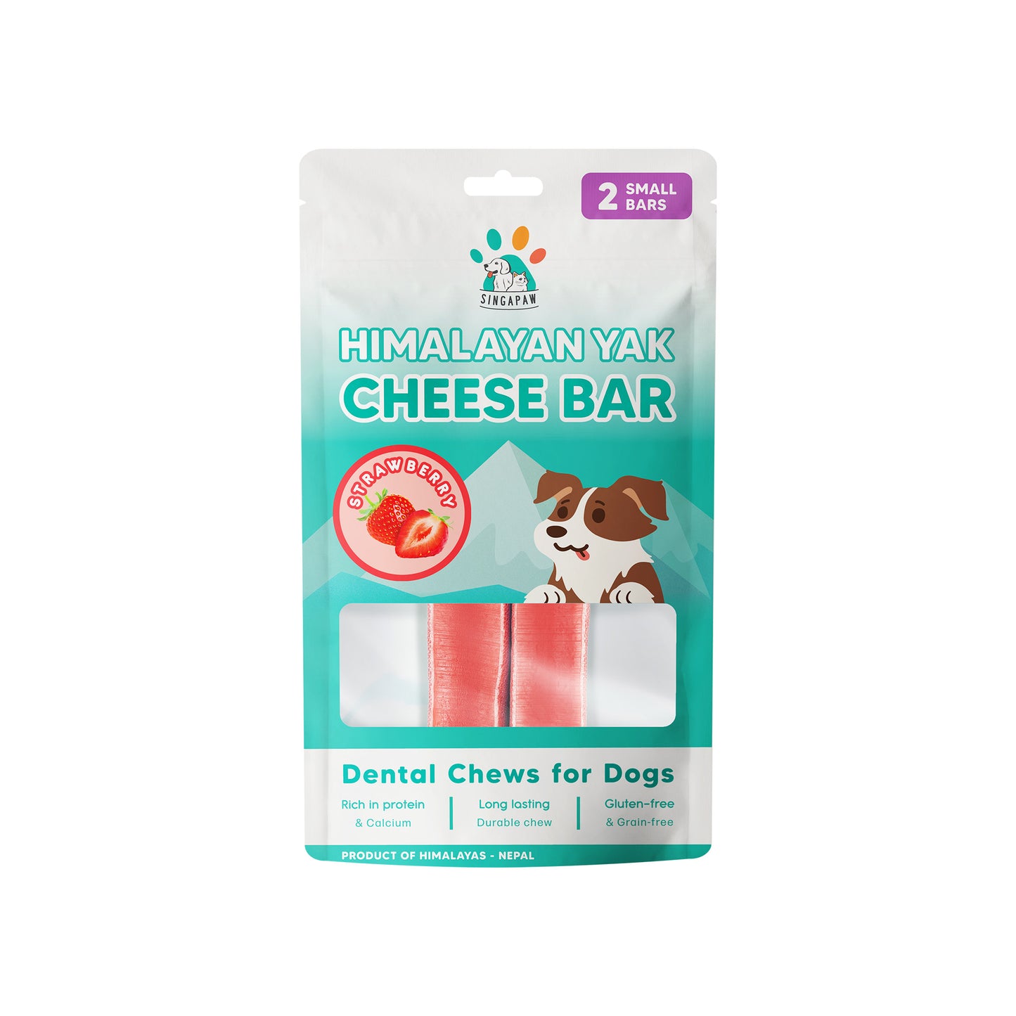 SingAPaw Himalayan Yak Cheese Bar (Strawberry)