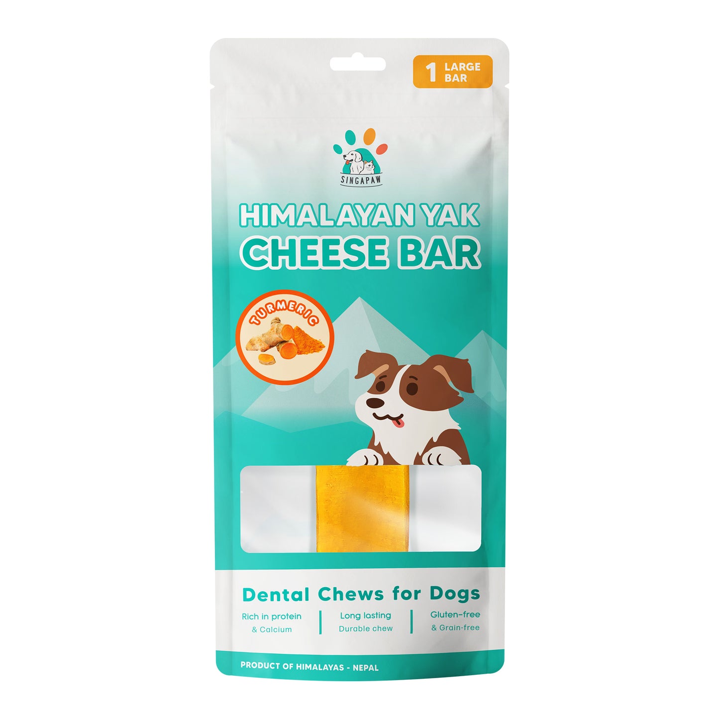 SingAPaw Himalayan Yak Cheese Bar (Turmeric)