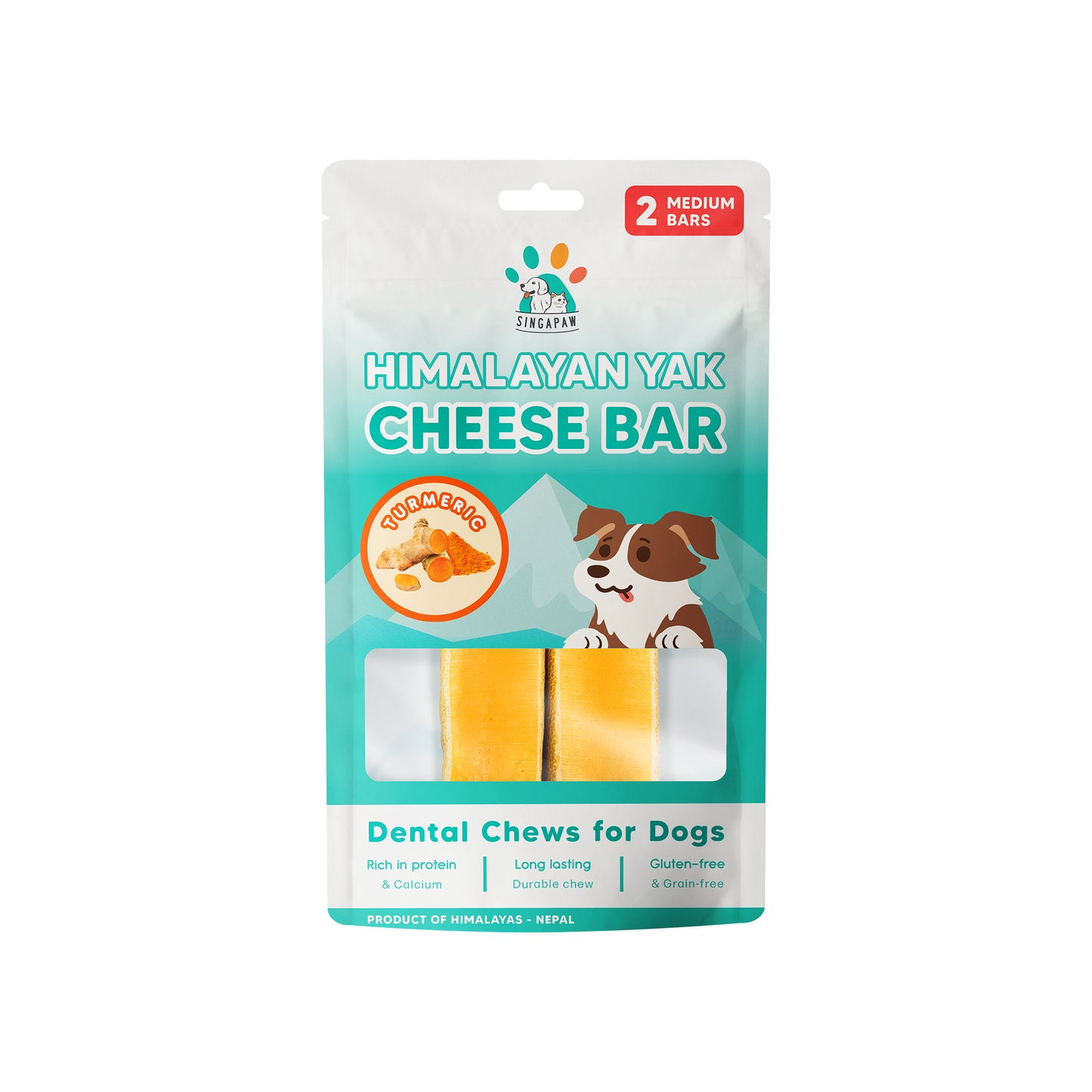 SingAPaw Himalayan Yak Cheese Bar (Turmeric)