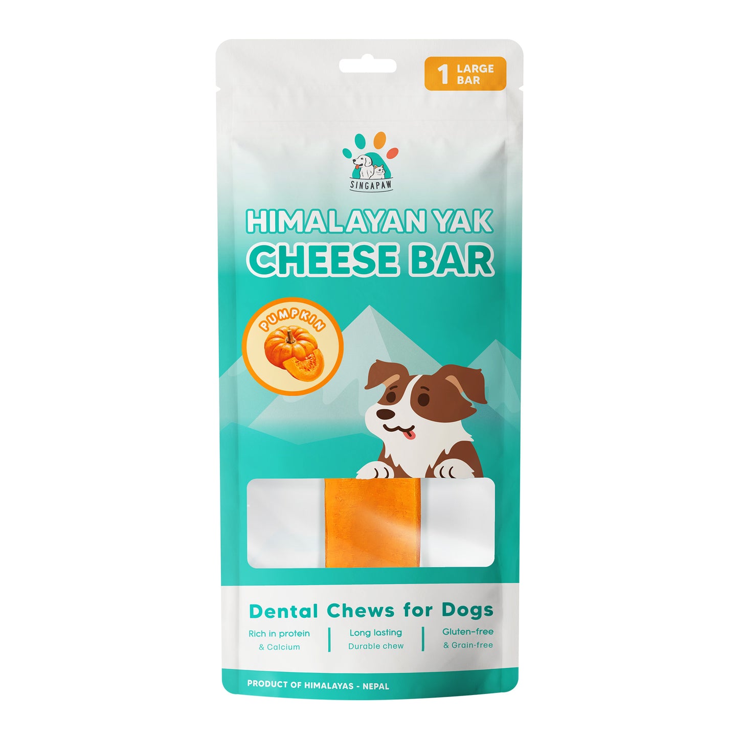 SingAPaw Himalayan Yak Cheese Bar (Pumpkin)