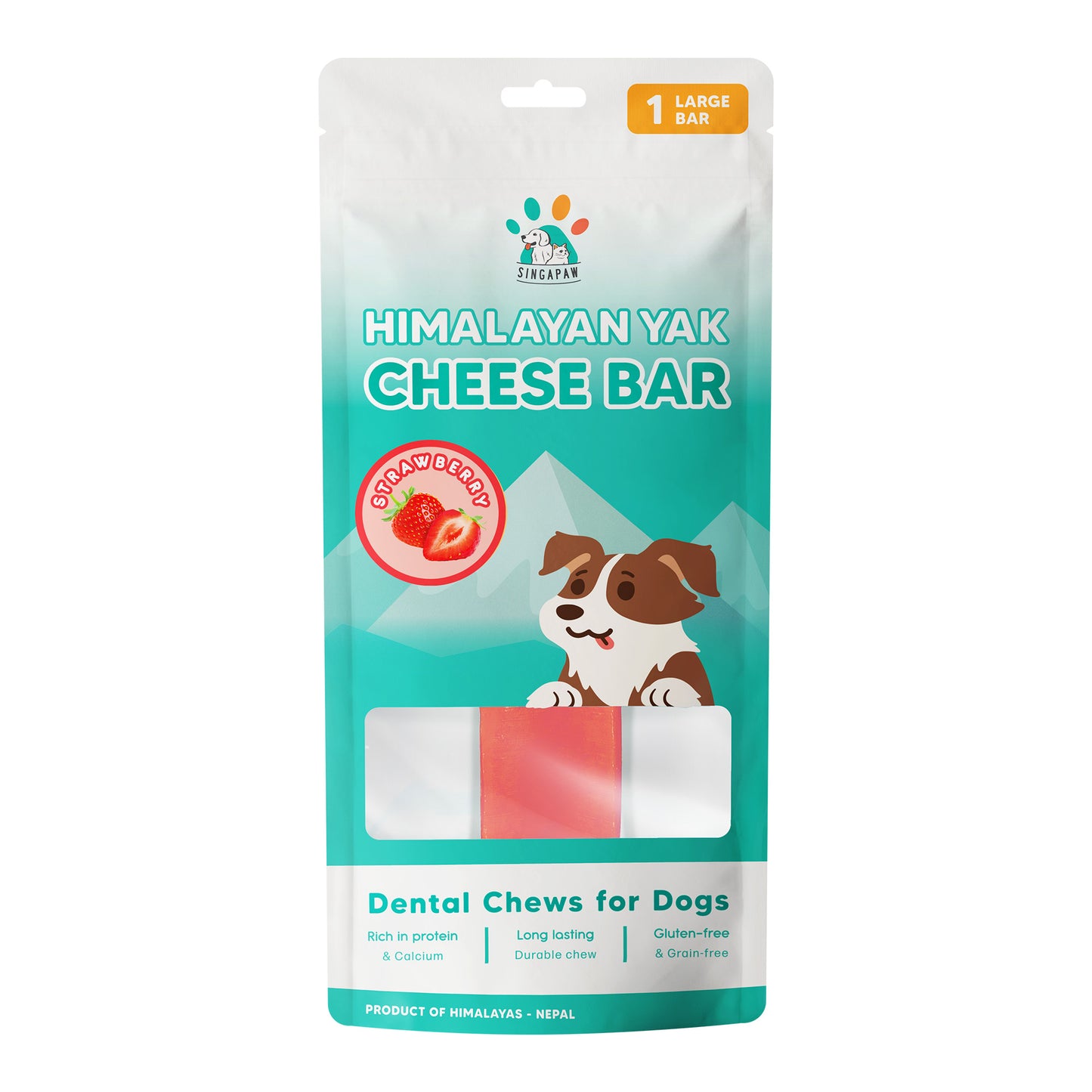 SingAPaw Himalayan Yak Cheese Bar (Strawberry)