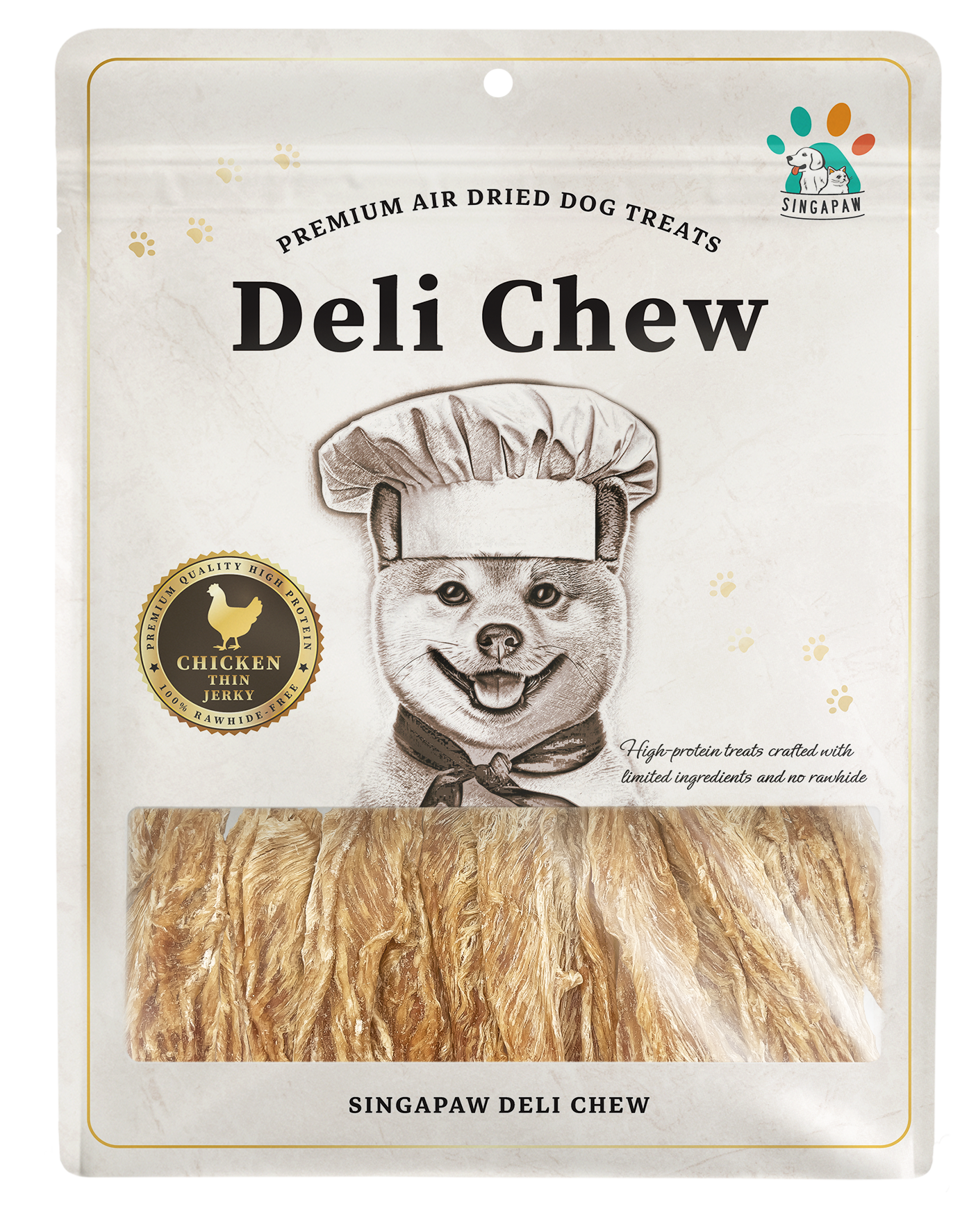 SingAPaw Deli Chew Chicken Thin Jerky