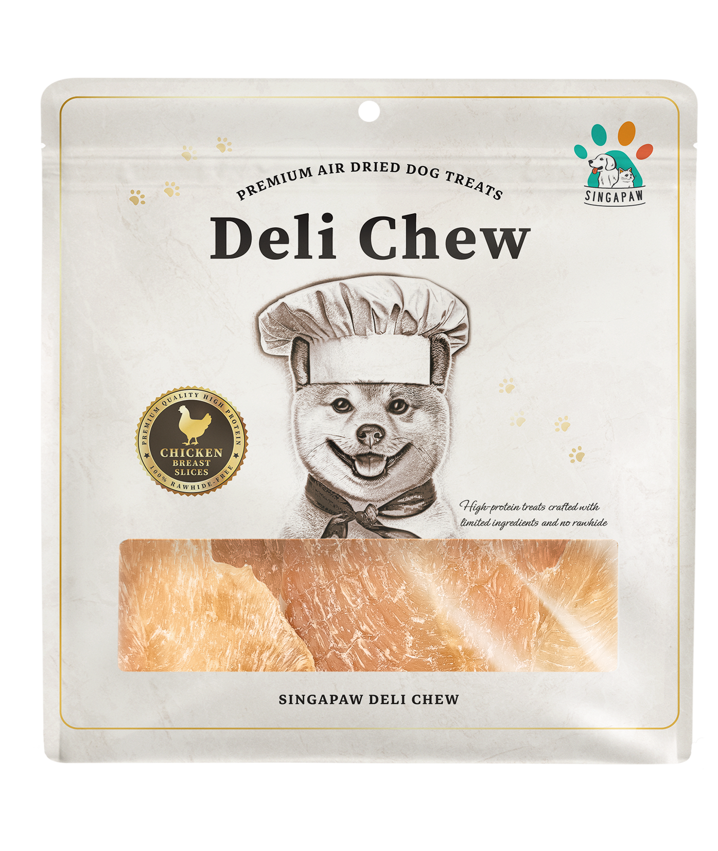 SingAPaw Deli Chew Chicken Breast Slices