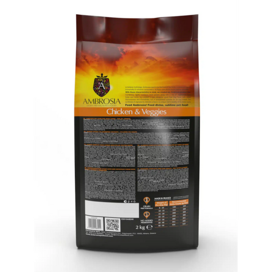 Ambrosia Grain Free Dog Adult Chicken & Veggies 12kg