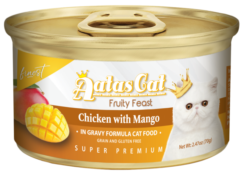 Aatas Cat Finest Fruity Feast Chix w Mango in Gravy 70g