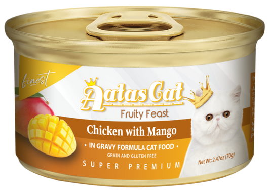 Aatas Cat Finest Fruity Feast Chix w Mango in Gravy 70g