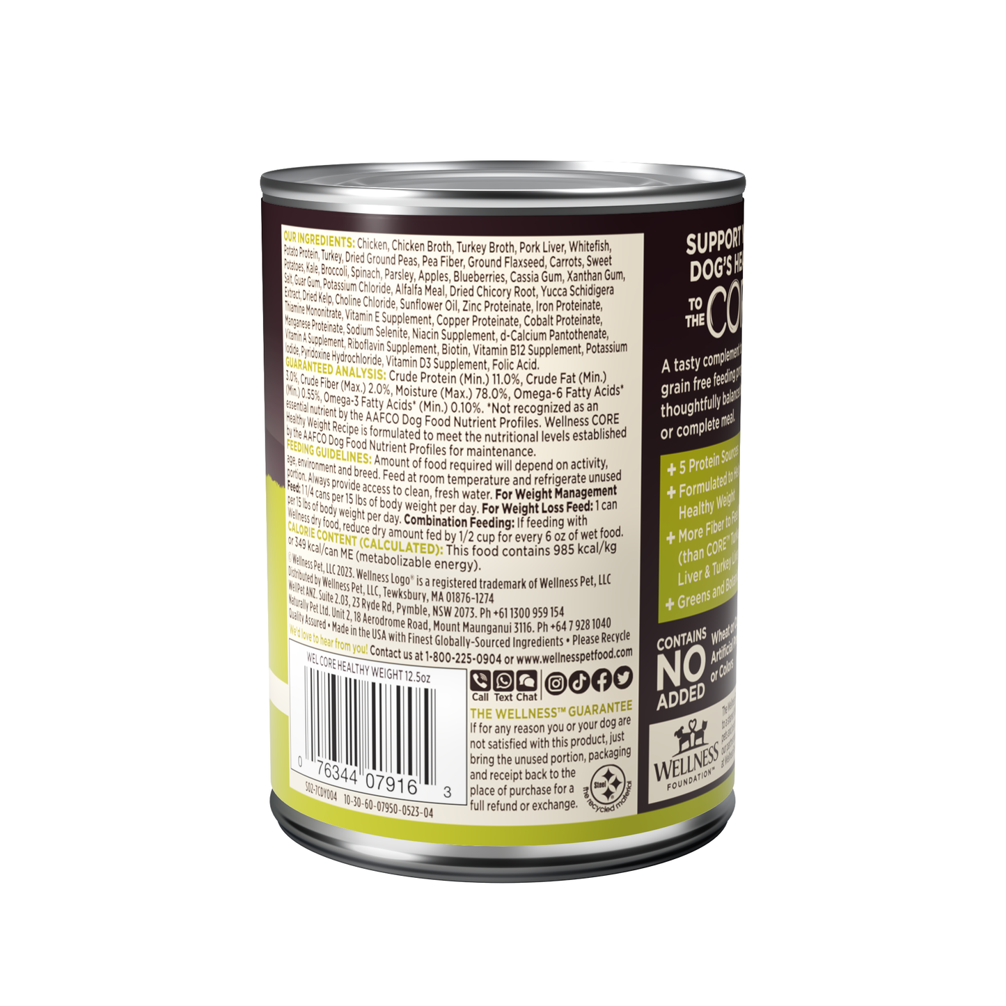 Wellness Core Weight Management Formula Wet Dog Food 12.5oz