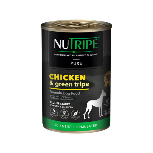 Nutripe Pure Chicken & Green Tripe Dog (Gum-Free)