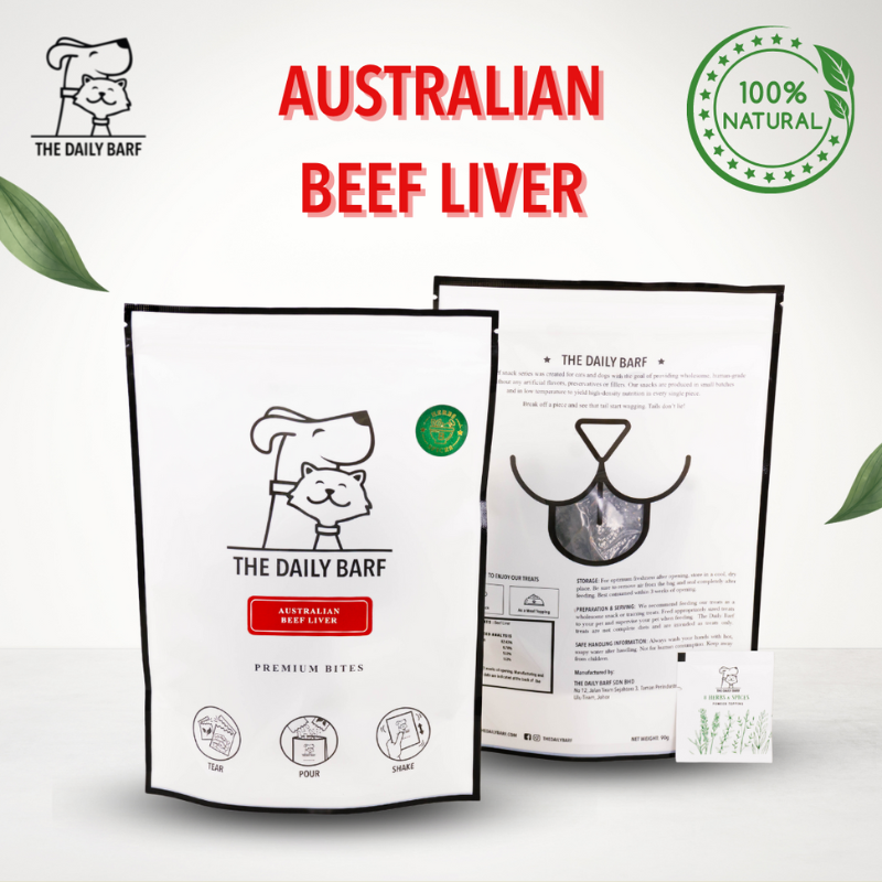 Daily Barf Dehydrated Beef Liver For Cats & Dogs - 90g