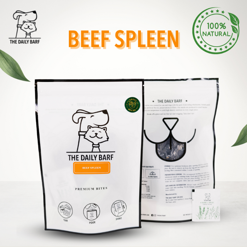 Daily Barf Dehydrated Beef Spleen For Cats & Dogs - 90g