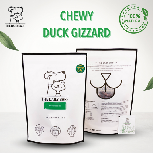 Daily Barf Dehydrated Duck Gizzard For Cats & Dogs - 90g