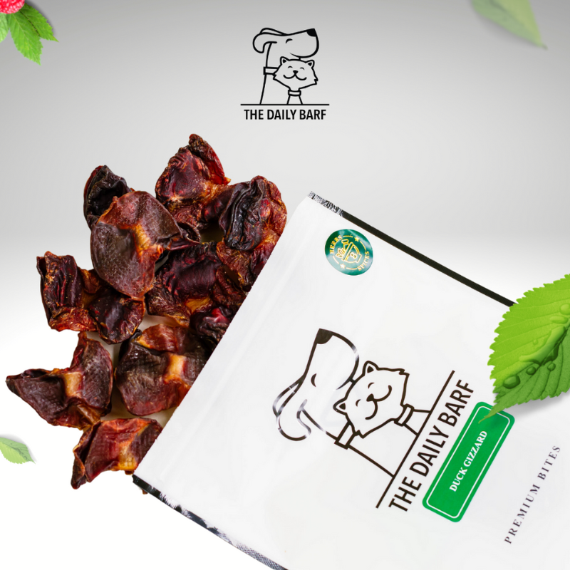 Daily Barf Dehydrated Duck Gizzard For Cats & Dogs - 90g