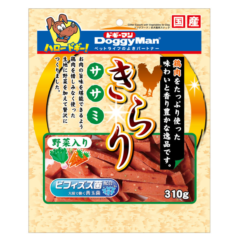 DoggyMan Glitter Sasami with Vegetable - 310g