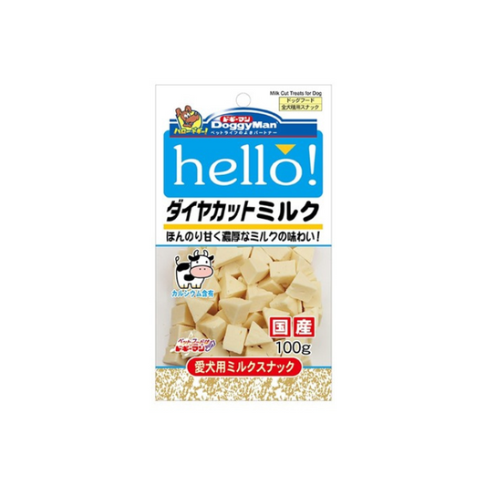 DoggyMan HELLO! Milk Cut Treats - 100g
