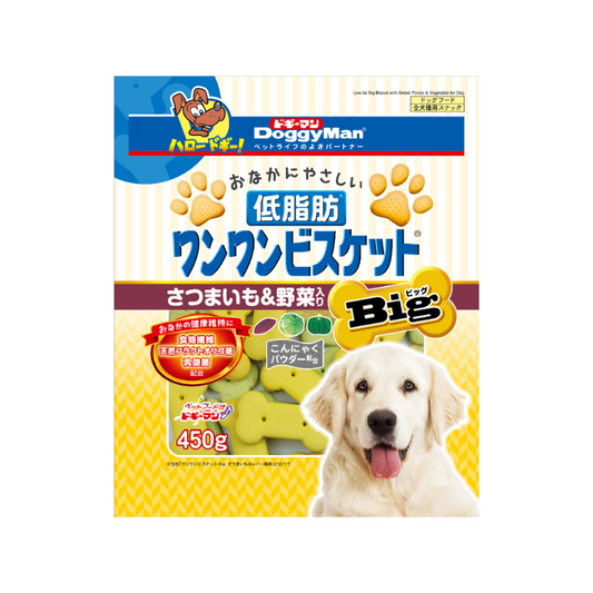 DoggyMan Low Fat Vegetable Big Biscuit - 450g