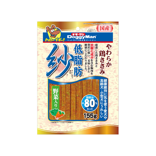DoggyMan Low-fat Soft Chicken Sticks with Vegetable - 155g