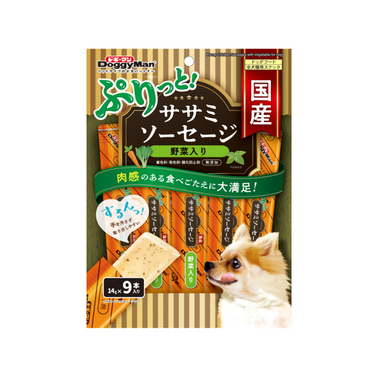 DoggyMan Plump Chicken Sausages with Vegetable - 14g x 9pcs