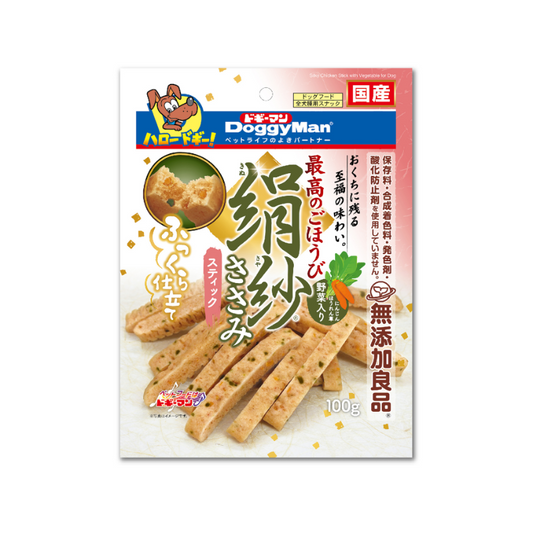 DoggyMan Silky Chicken Sticks with Vegetable - 100g