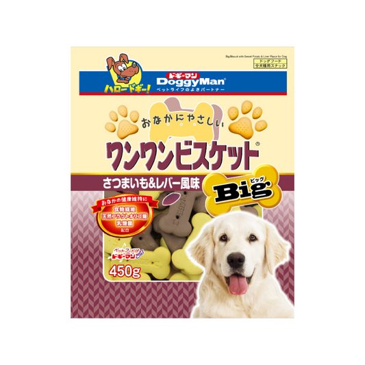 DoggyMan Sweet Potato & Chicken Liver Big Biscuit - 450g