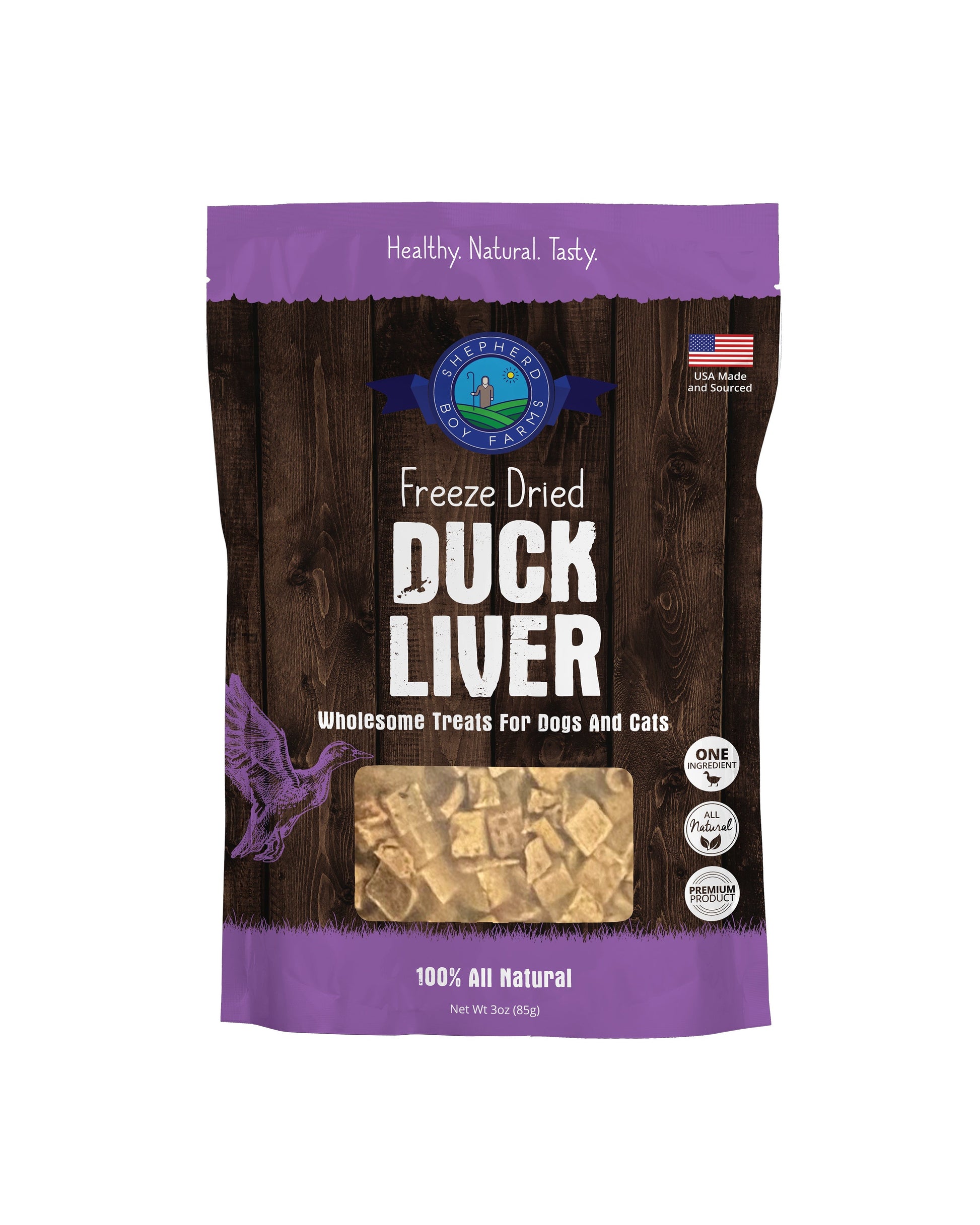 SBF Freeze Dried Duck Liver Treats 3oz