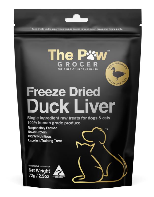 The Paw Grocer Duck Liver Freeze-Dried Treats 72g