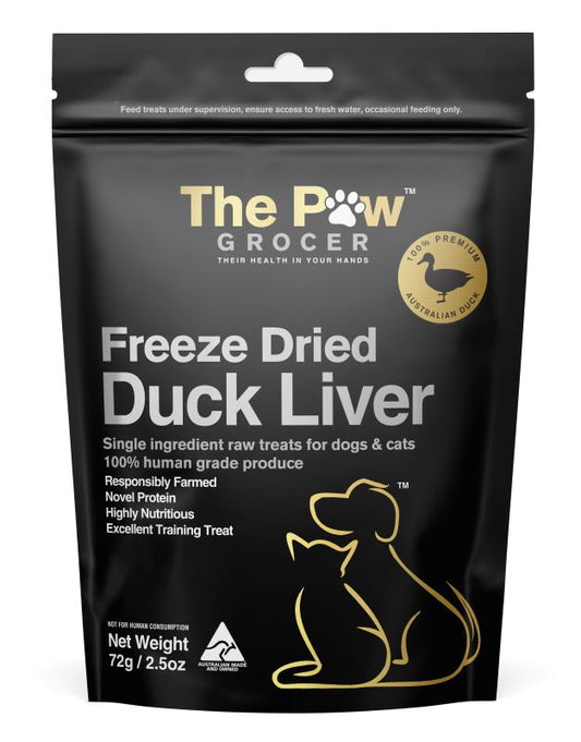 The Paw Grocer Duck Liver Freeze-Dried Treats 72g